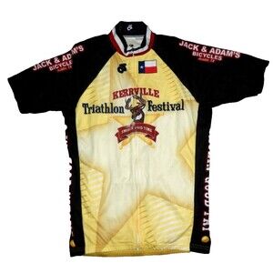 Champion System Mens Medium Cycling Jersey Club Cut Full Zip Kerrville Triathlon